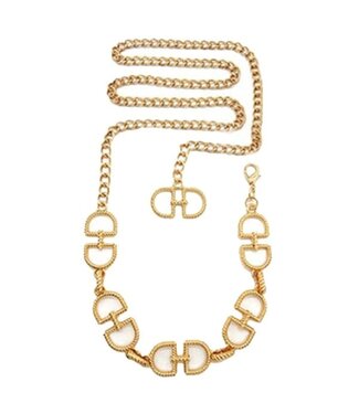 JOINING LINKS CHAIN BELT - GOLD
