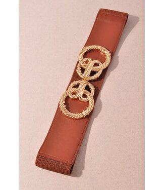 CHANGE THE GAME STRETCH BELT - COGNAC