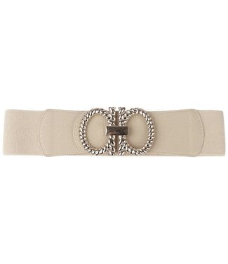 CLOCK OUT STRETCH BELT - BEIGE