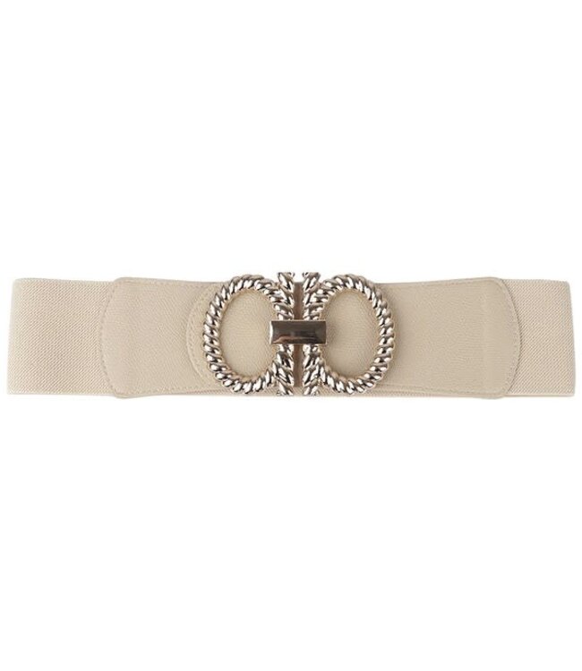CLOCK OUT STRETCH BELT - BEIGE