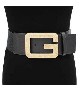 BIG GLOW STRETCH BELT - BLACK