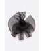 ROSETTE DREAMS FASCINATOR - BLACK