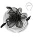 CROWNED IN CONFIDENCE FASCINATOR - BLACK