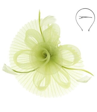 CROWNED IN CONFIDENCE FASCINATOR - OLIVE
