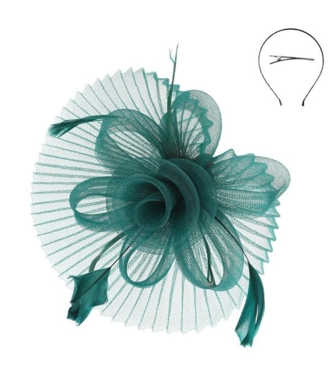 CROWNED IN CONFIDENCE FASCINATOR - GREEN