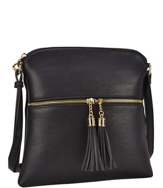 DOUBLE TIME HANDBAG - BLACK
