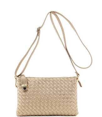 Big Time Woven Clutch - Nude