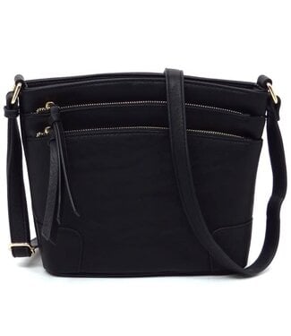 CARRY ME ALONG CROSS BODY BAG  - BLACK