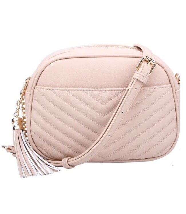 WIN ME OVER CROSS BODY BAG - NUDE