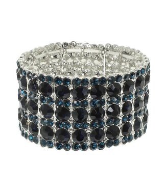 IN A LINE JEWEL BRACELET - NAVY