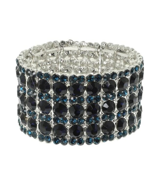 IN A LINE JEWEL BRACELET - NAVY