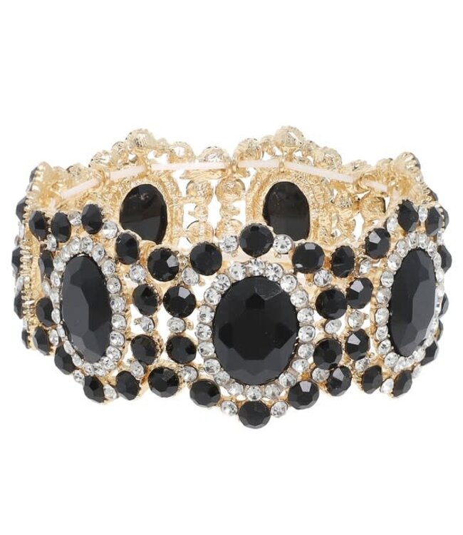 TOTAL ROYALTY JEWEL BRACELET - BLACK