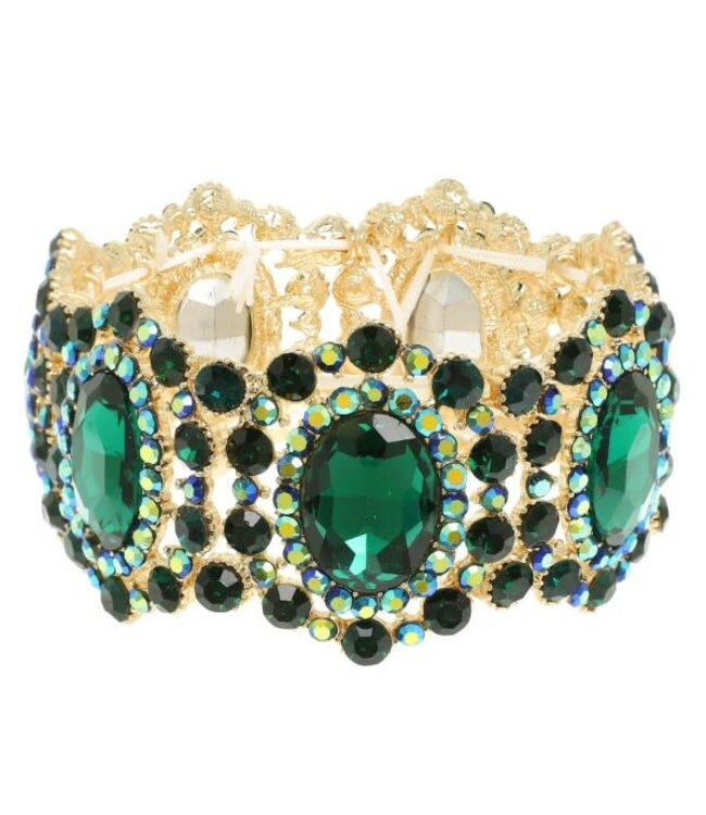 TOTAL ROYALTY JEWEL BRACELET - EMERALD