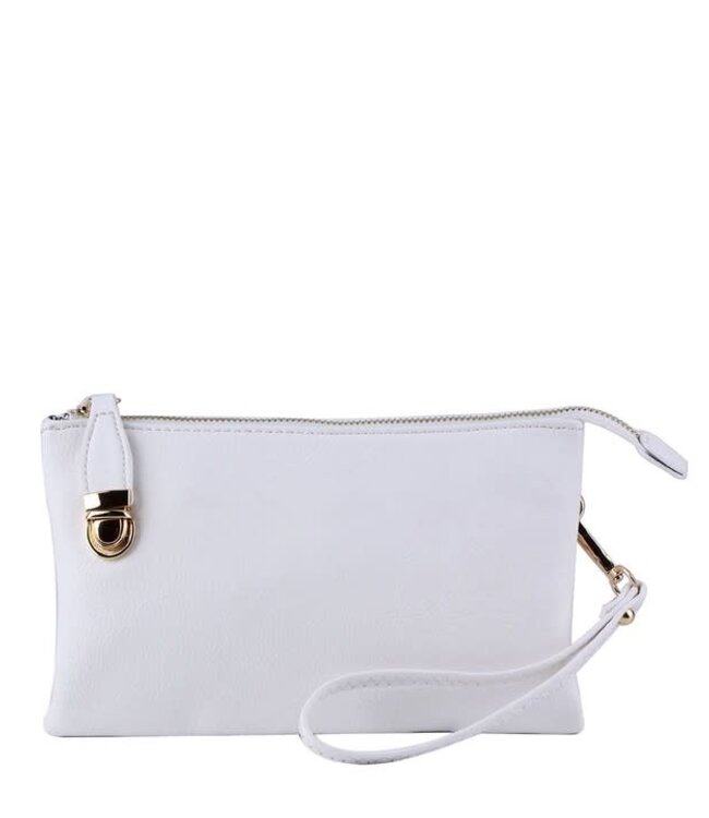 TAKE ME WITH YOU CLUTCH - WHITE