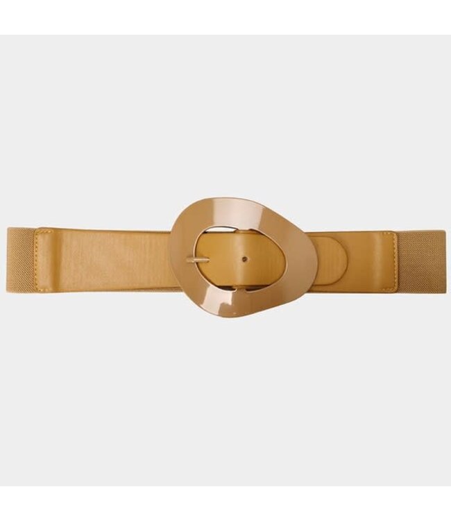 ALL DAY LONG STRETCH BELT - LIGHT CAMEL