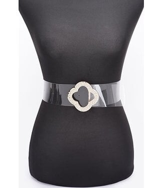 FEELING CLASSY CLEAR BELT - GOLD