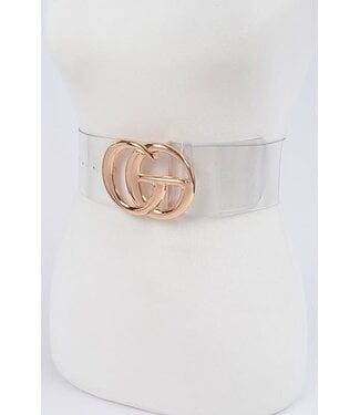 ONLY THE REAL CLEAR BELT - GOLD