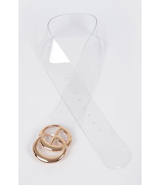 ONLY THE REAL CLEAR BELT - GOLD