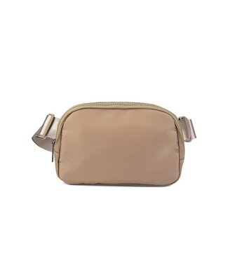 TRAVEL BUDDY CROSS BODY FANNY PACK - MOCHA