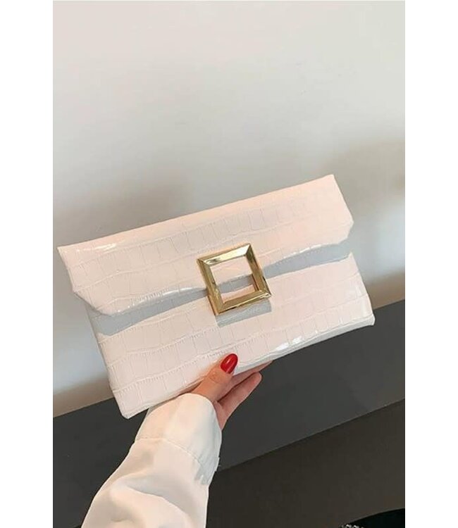 FOLD ME OVER CLUTCH - IVORY
