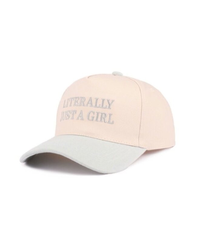 LITERALLY JUST A GIRL HAT - DENIM BLUE