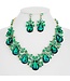 Feel The Rush Necklace Set - Emerald