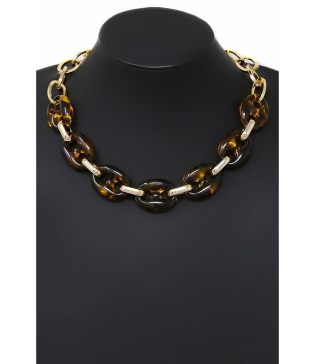 In A Shell Necklace Set - Tortoise