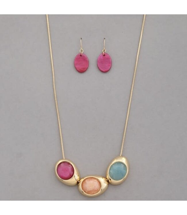 Melt With You Necklace Set - Mint