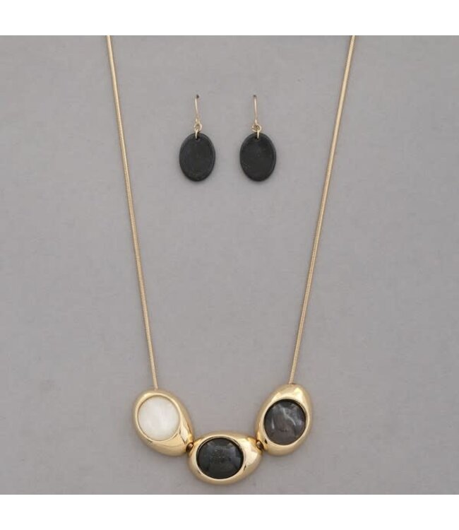 Melt With You Necklace Set - Black