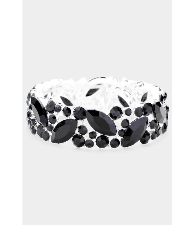 KEEP BLOOMING BRACELET - BLACK
