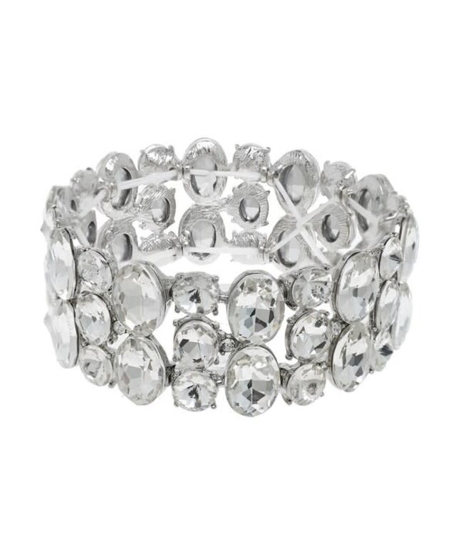MUST BE FAMOUS JEWEL BRACELET - SILVER