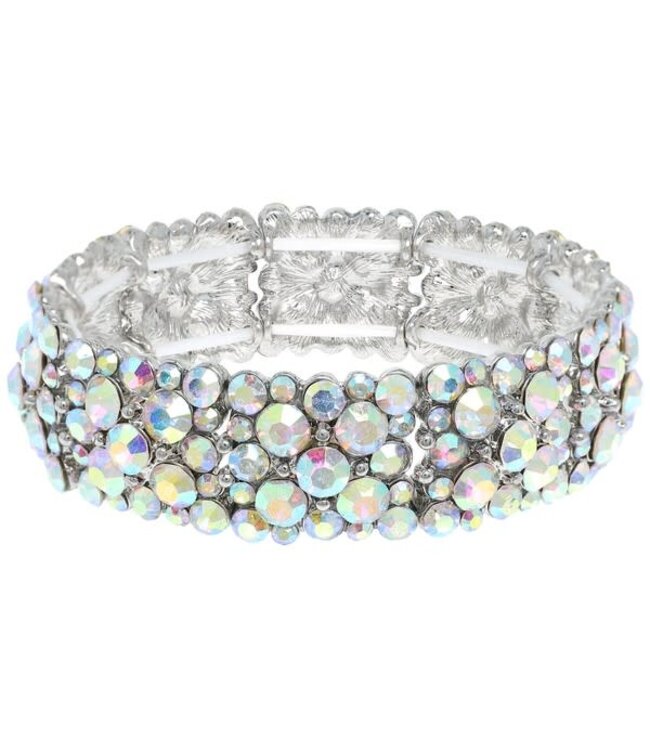DIPPIN DOTS JEWEL BRACELET - SILVER IRIDESCENT