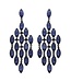 FALLING GLAMOUR EARRINGS - NAVY