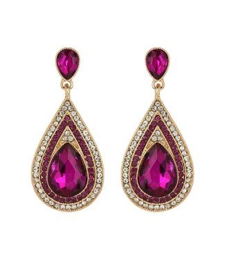 FESTIVE & FABULOUS EARRINGS - FUCHSIA