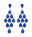 BRING IT BACK JEWEL EARRINGS - ROYAL BLUE
