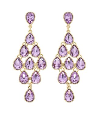 BRING IT BACK JEWEL EARRINGS - LAVENDER
