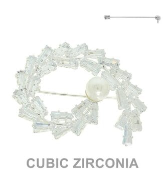 BACK TO THE MIDDLE BROOCH - SILVER