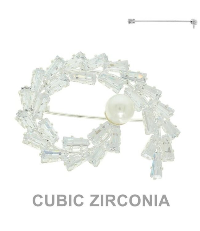 BACK TO THE MIDDLE BROOCH - SILVER