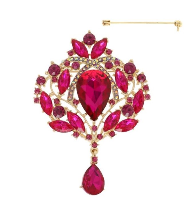 Remember Me Brooch - Fuchsia