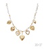 FOLLOW YOUR HEART PEARL CHARM NECKLACE