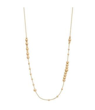SLIDING BEADS GOLD DIPPED NECKLACE - GOLD