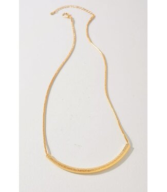 RAISE THE BAR GOLD DIPPED NECKLACE - GOLD