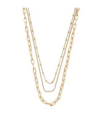 MIX IT UP GOLD DIPPED NECKLACE - GOLD