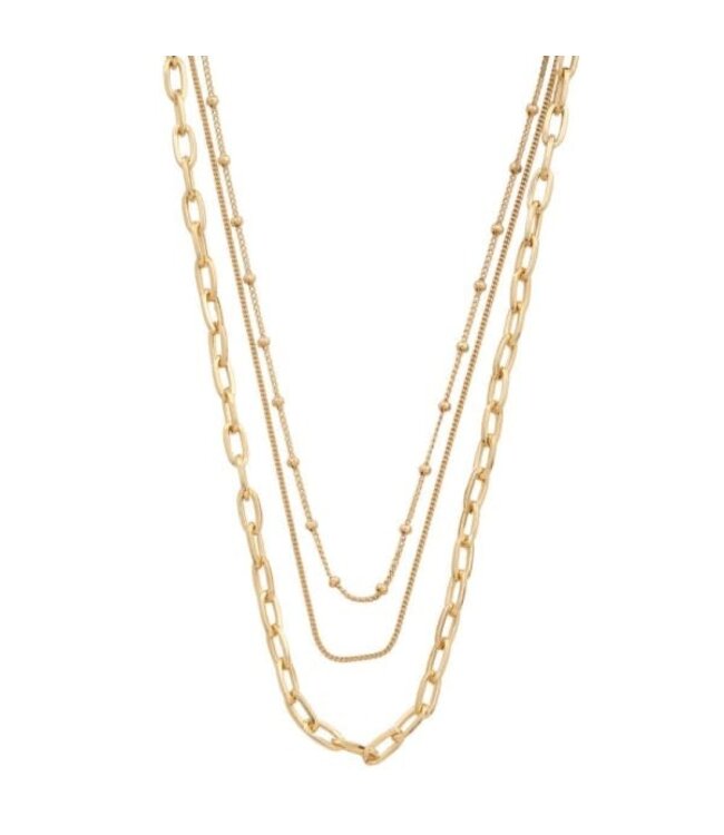 MIX IT UP GOLD DIPPED NECKLACE - GOLD