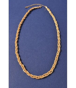 TIWST IT UP GOLD DIPPED NECKLACE - GOLD