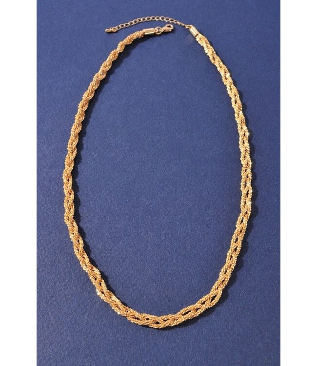 TIWST IT UP GOLD DIPPED NECKLACE - GOLD