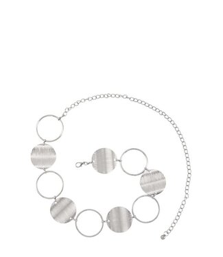 CAUGHT IN THE LOOP CHAIN BELT - SILVER