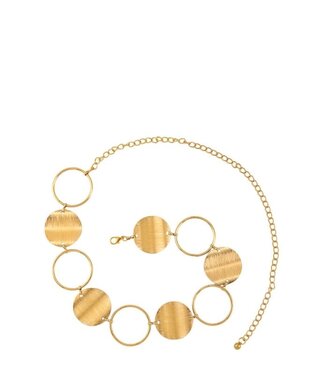 CAUGHT IN THE LOOP CHAIN BELT - GOLD