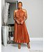 MOMENTS TO REMEMBER PLEATED DRESS MOCHA