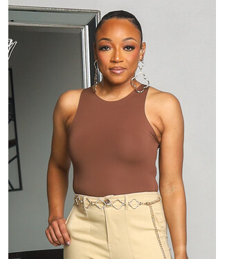 NEED IT NOW SEAMLESS BODYSUIT - BROWN